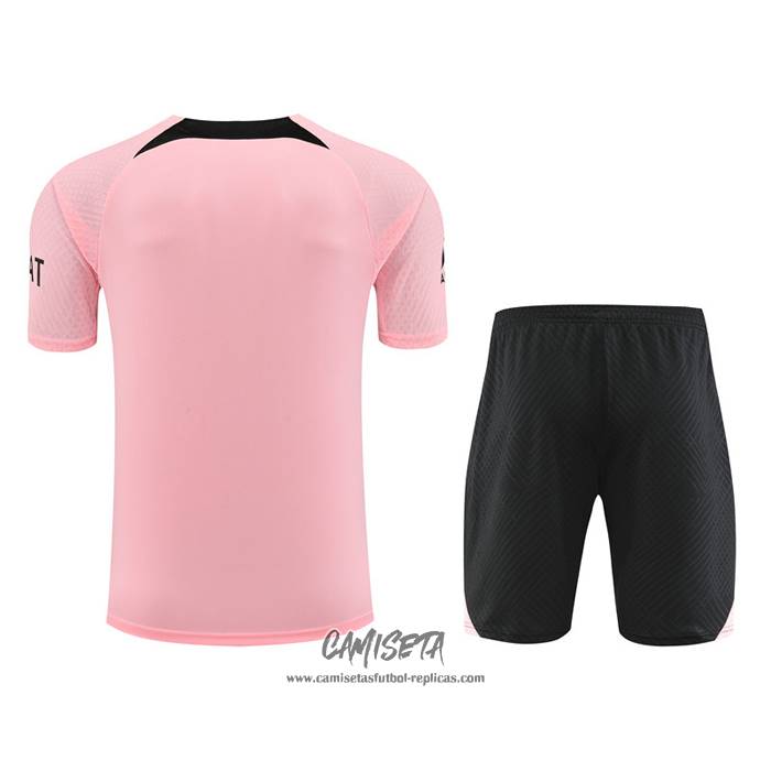 Chandal del Paris Saint-Germain 2022-2023 Manga Corta Rosa - Pantalon Corto